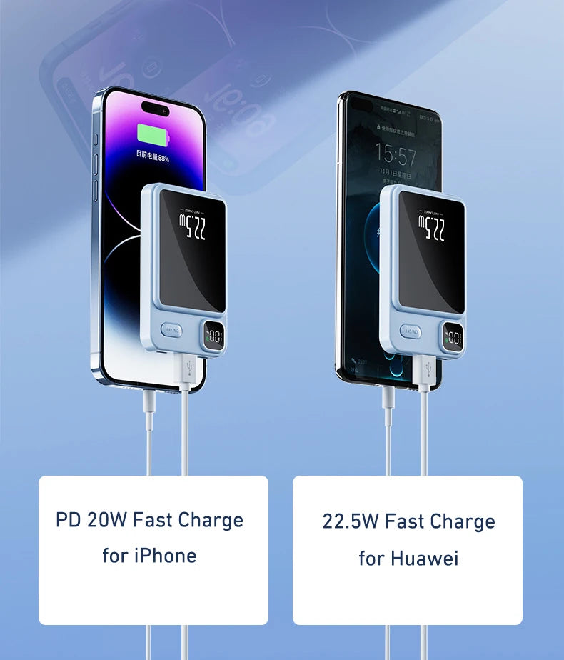 Magsafe Power Bank 20000mAh PD22.5W Fast Charging Magnetic Wireless Charger Powerbank for iPhone 16 15 14 13 12 pro Max Xiaomi