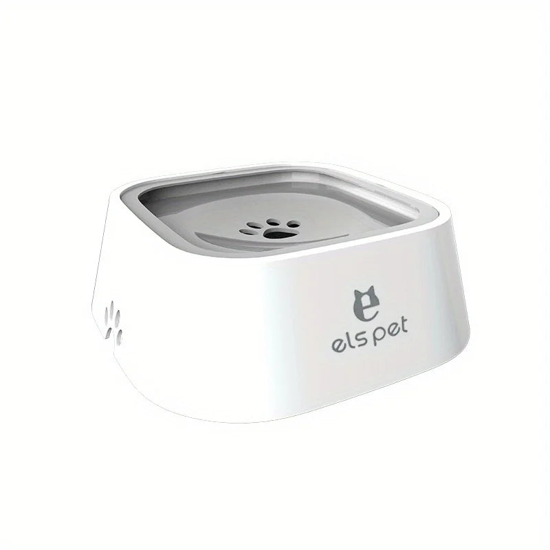 1.5L Dog Water Bowl Slow Feeder No-Spill Pet Dish Unique Design Prevents Quick Drinking for All Breeds