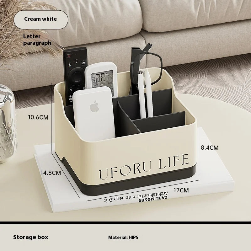 Desktop Storage Box Living Room Remote Control Miscellaneous Organizing Box Office Dormitory Stationery Compartment Home Supplie