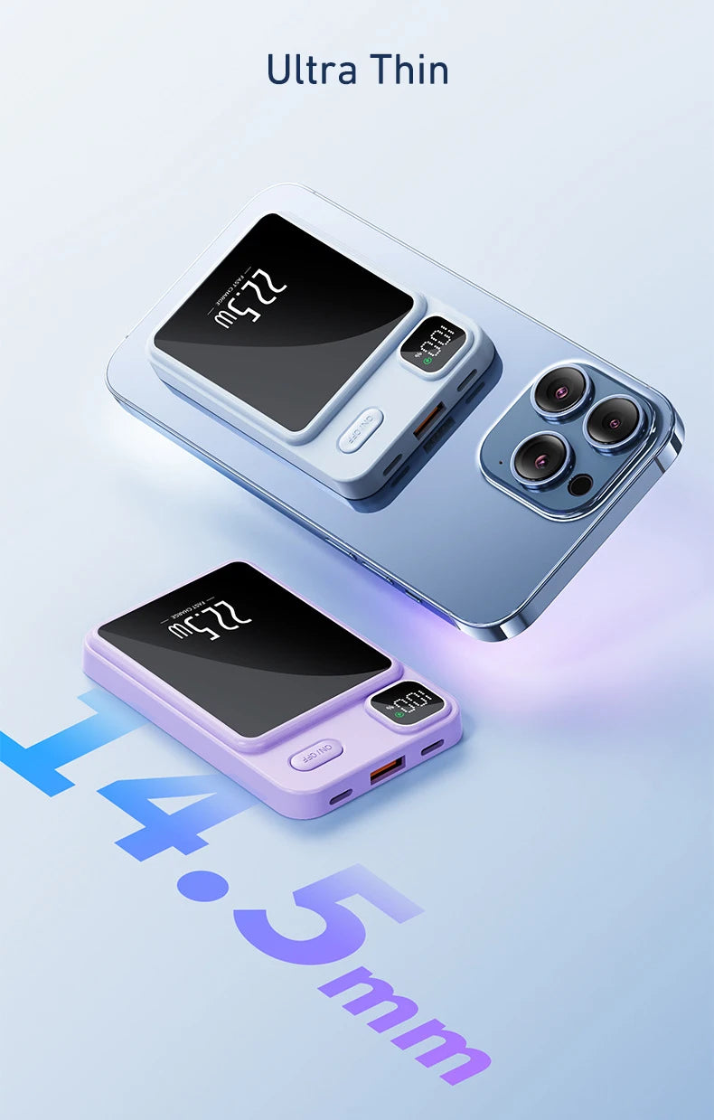 Magsafe Power Bank 20000mAh PD22.5W Fast Charging Magnetic Wireless Charger Powerbank for iPhone 16 15 14 13 12 pro Max Xiaomi