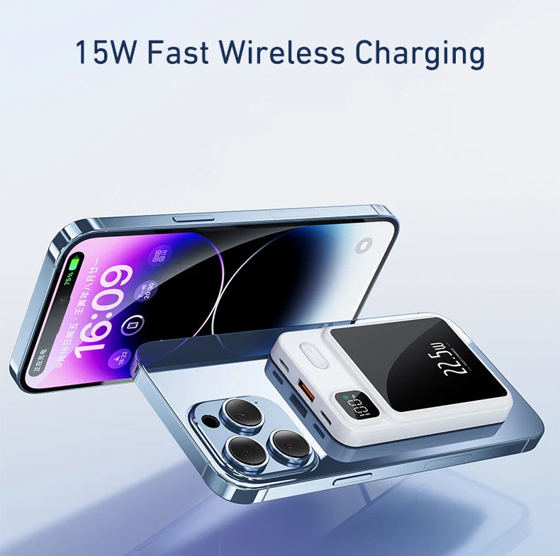 Magsafe Power Bank 20000mAh PD22.5W Fast Charging Magnetic Wireless Charger Powerbank for iPhone 16 15 14 13 12 pro Max Xiaomi