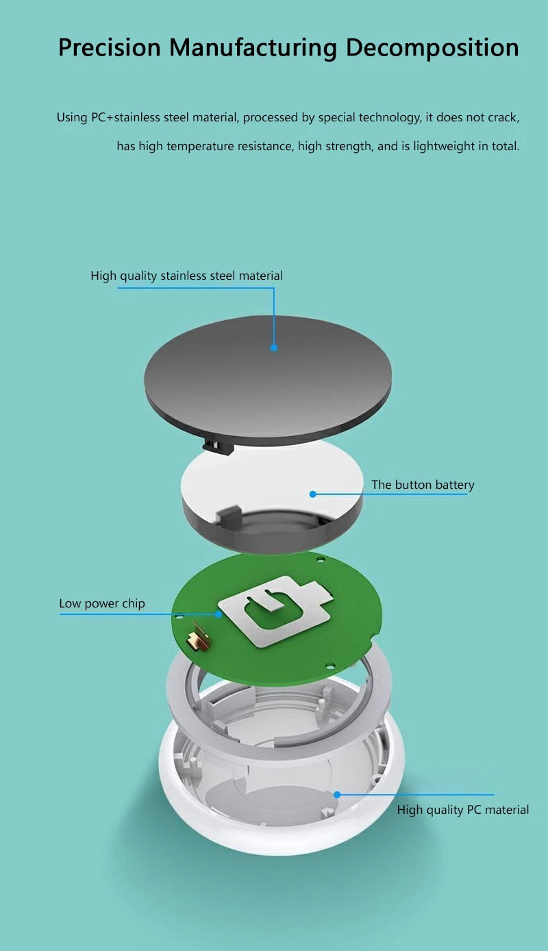 Xiaomi Bluetooth 5.0 GPS Tracker iOS Android Compatible Long Standby Stable Connection Wide Tracking Range for Pets Kids Elderly