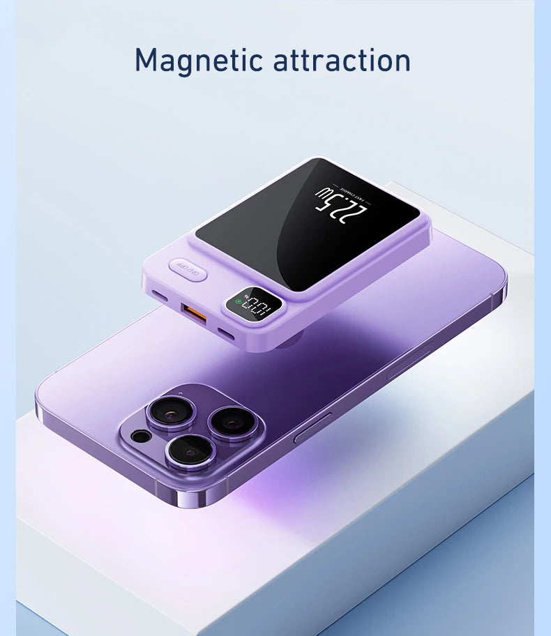 Magsafe Power Bank 20000mAh PD22.5W Fast Charging Magnetic Wireless Charger Powerbank for iPhone 16 15 14 13 12 pro Max Xiaomi