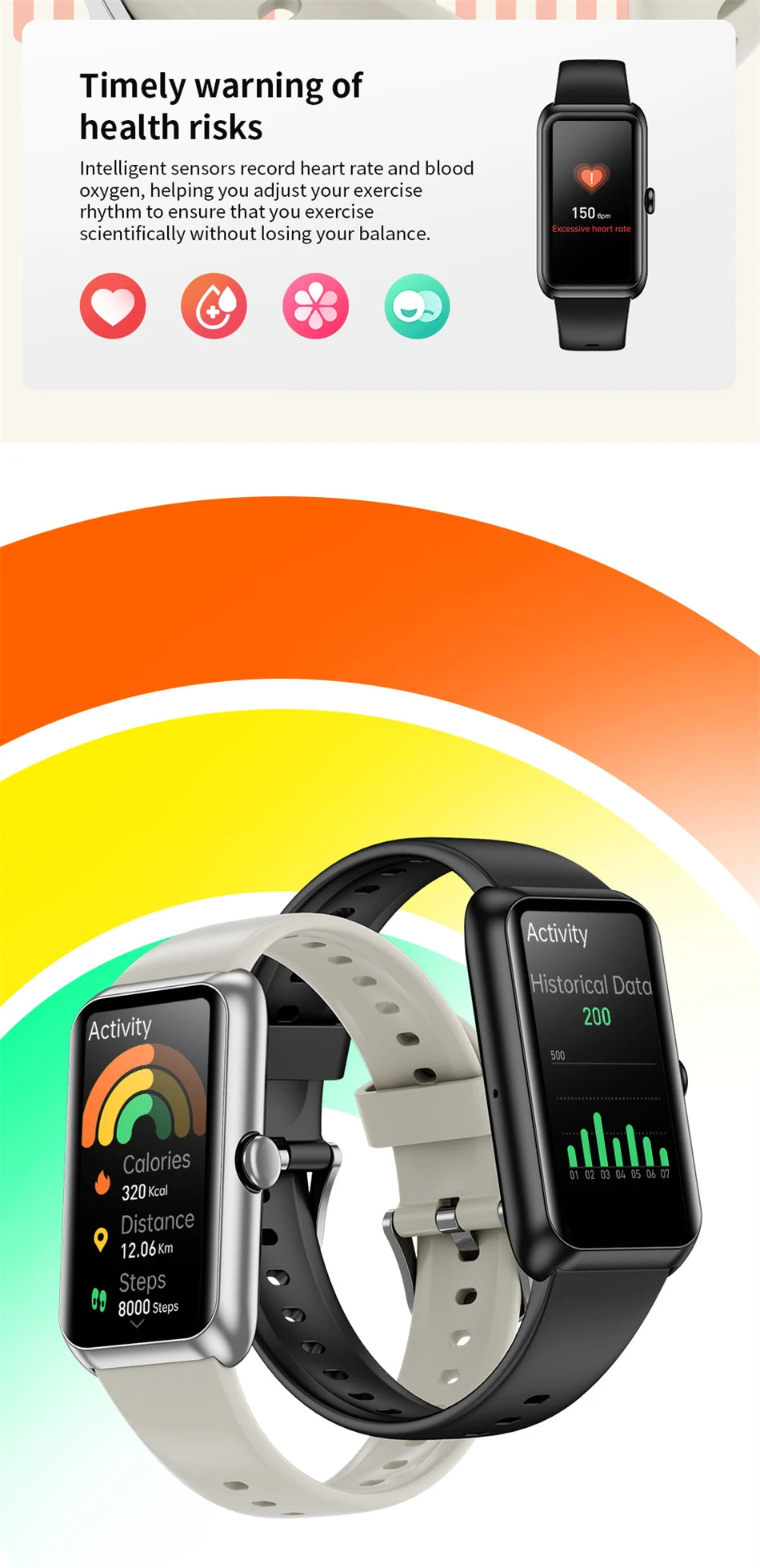 2025 Fitness Tracker Watches for Women Men with Heart Rate Monitor Sleep Tracker IP68 Waterproof Pedometer 1.47" Smart Watch Man
