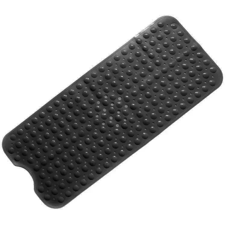 Bathroom Non Slip Bath Mat Bathtub Mat with Drain Holes and Suction Cups PVC Machine Washable Safe Bath Mat Bathroom Supplies