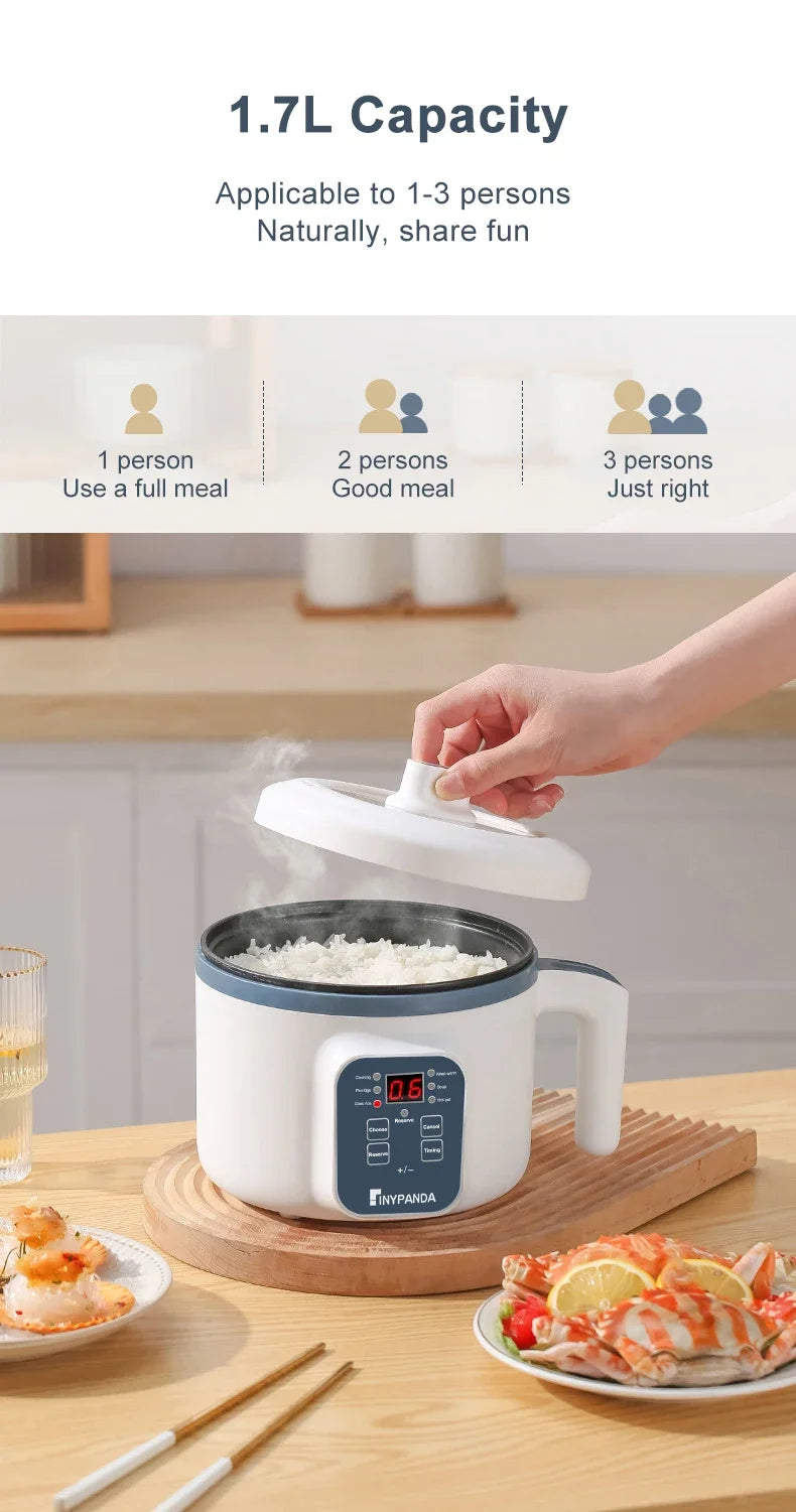 Rice cooker multi-function pot multi-function pot mini hot pot pot soup household appliances kitchen pot suitable for 1-3 people