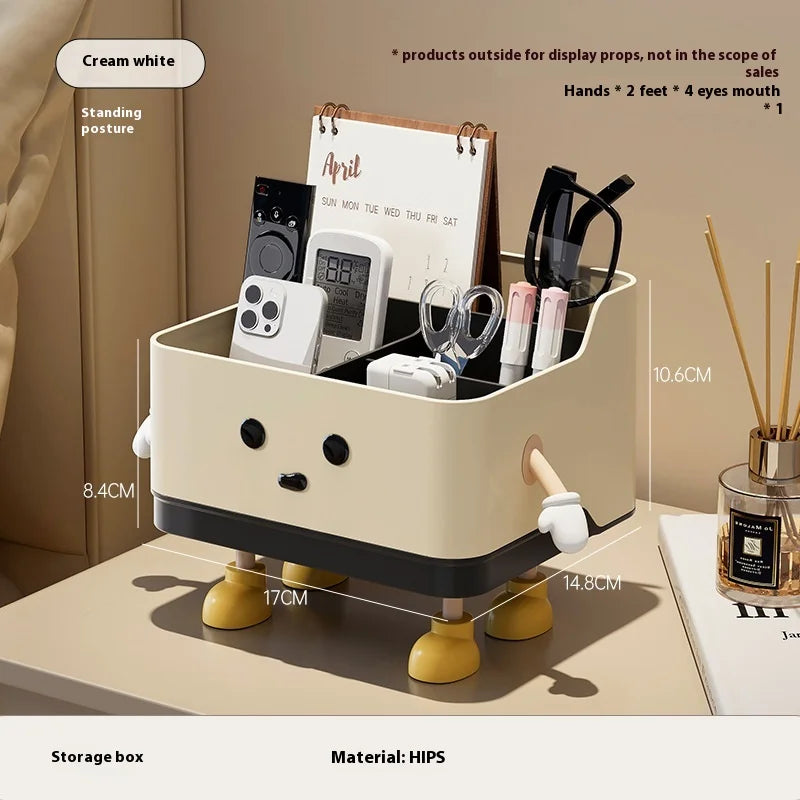 Desktop Storage Box Living Room Remote Control Miscellaneous Organizing Box Office Dormitory Stationery Compartment Home Supplie