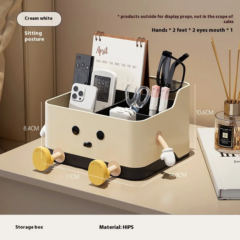 Desktop Storage Box Living Room Remote Control Miscellaneous Organizing Box Office Dormitory Stationery Compartment Home Supplie