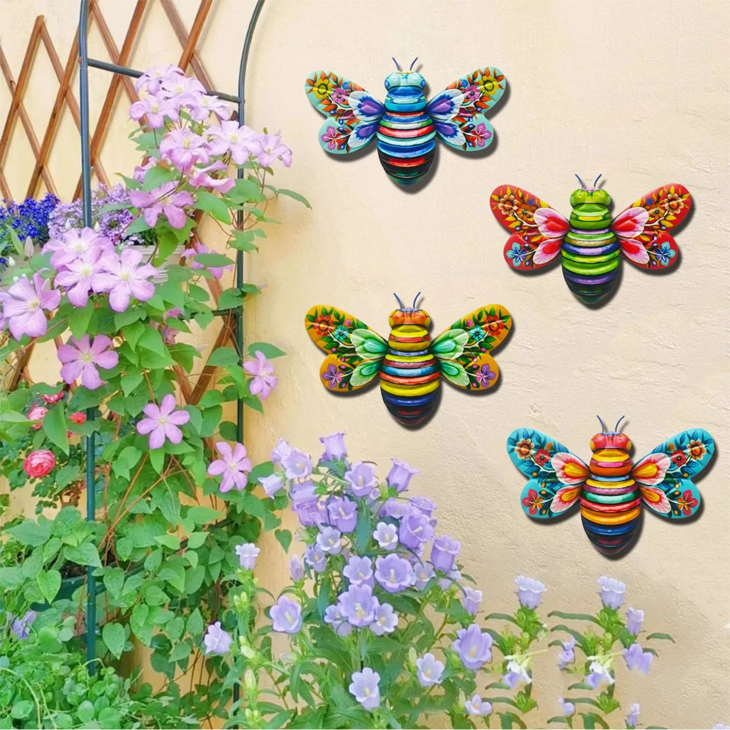 Wall Hanging Art 3D Sculpture Wall Art Sculpture Ornament for Living Room Garden Bedroom