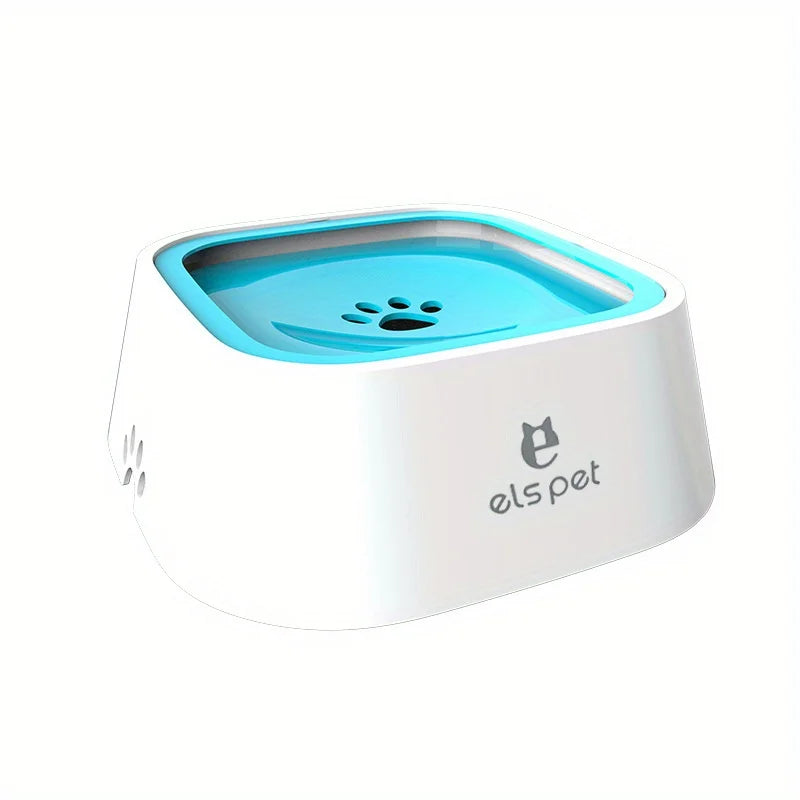 1.5L Dog Water Bowl Slow Feeder No-Spill Pet Dish Unique Design Prevents Quick Drinking for All Breeds