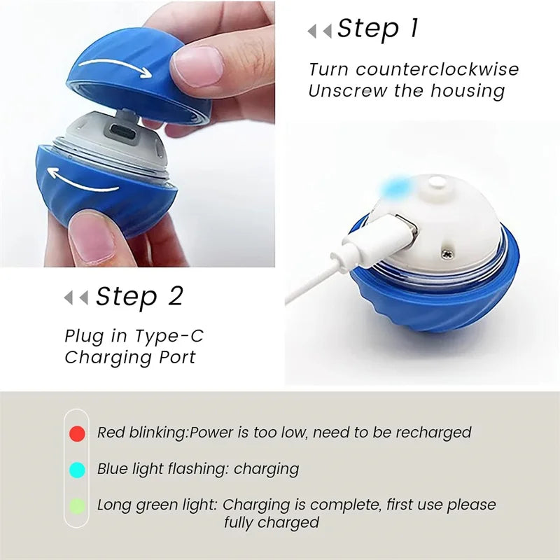 FurrySpark Kinetic Play Sphere – Smart Motion Ball for Puppies & Kittens