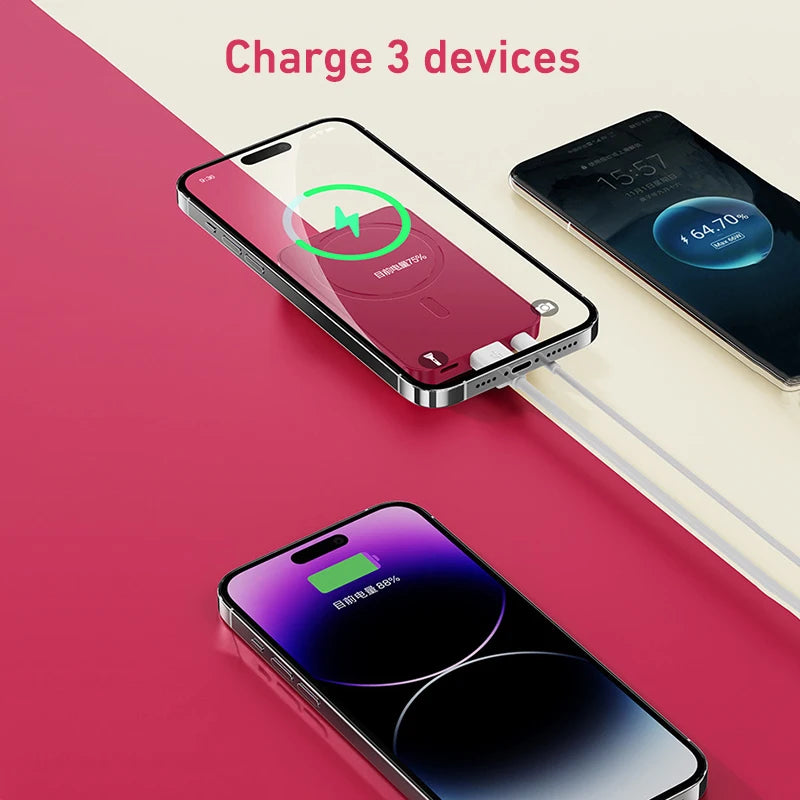 Magsafe Power Bank 20000mAh PD22.5W Fast Charging Magnetic Wireless Charger Powerbank for iPhone 16 15 14 13 12 pro Max Xiaomi