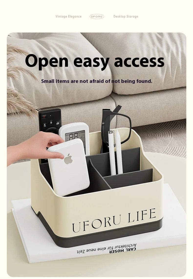 Desktop Storage Box Living Room Remote Control Miscellaneous Organizing Box Office Dormitory Stationery Compartment Home Supplie