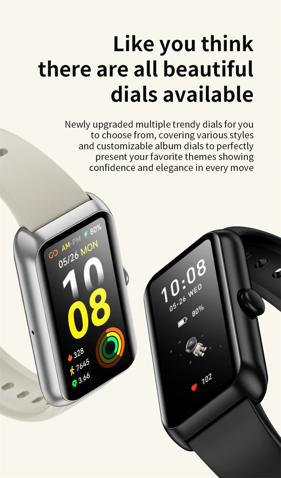 2025 Fitness Tracker Watches for Women Men with Heart Rate Monitor Sleep Tracker IP68 Waterproof Pedometer 1.47" Smart Watch Man