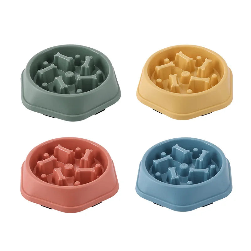 "ZenFeeder™ Anti-Choke Pet Bowl – Durable, Non-Slip Slow Eating Dish for Balanced Feeding"