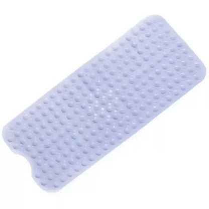 Bathroom Non Slip Bath Mat Bathtub Mat with Drain Holes and Suction Cups PVC Machine Washable Safe Bath Mat Bathroom Supplies