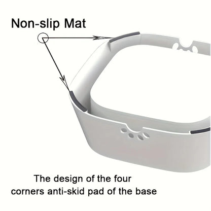 1.5L Dog Water Bowl Slow Feeder No-Spill Pet Dish Unique Design Prevents Quick Drinking for All Breeds