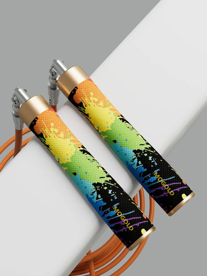 Gym weight Jump rope crossfit rope bodybuilding man Creative graffiti professional sport jumping ropes adjustable fitness