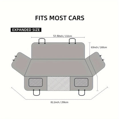 TailTrek™ ShieldSeat – Scratch-Proof Car Protector & Hammock for Pet Travel
