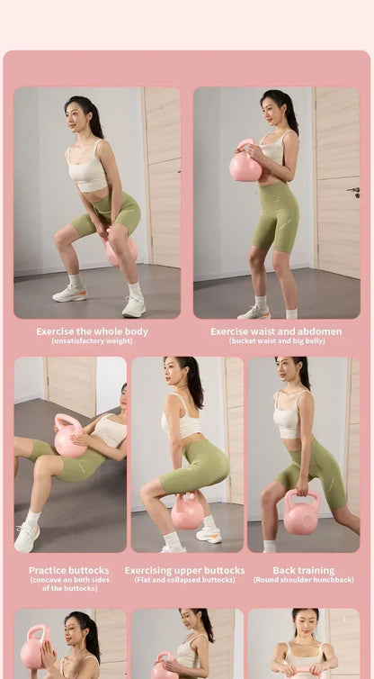 Adjustable Dumbbell Home Fitness Gym Exercise Equipment 2/4/6/8kg Water Kettlebell Squat Trainer Tool for Training Buttock