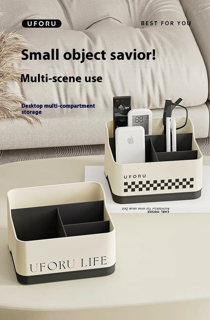 Desktop Storage Box Living Room Remote Control Miscellaneous Organizing Box Office Dormitory Stationery Compartment Home Supplie