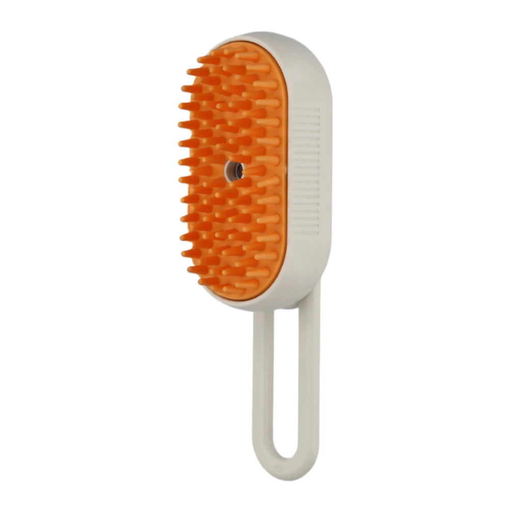 FurLuxe™ Steamy Pet Comb – USB Rechargeable Mist Brush for Cat & Dog Hair Care