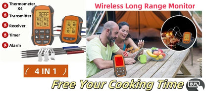 Instant Read Meat Thermometer for Cooking, Fast & Precise Digital Food Thermometer with Backlight, Magnet, Calibration, kitchen