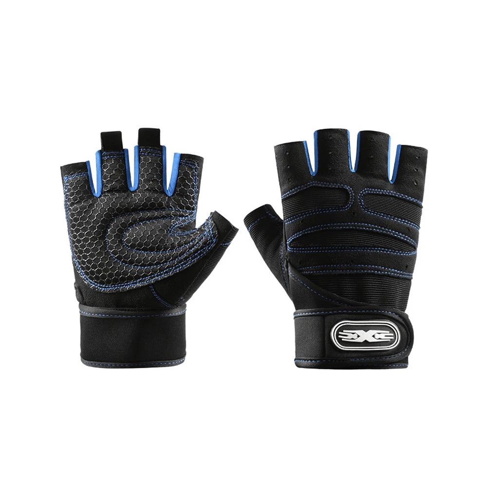Gym Gloves for Men Women Fitness Weight Lifting Wristband Gloves Body Building Training Sports Exercise Cycling Glove Shockproof
