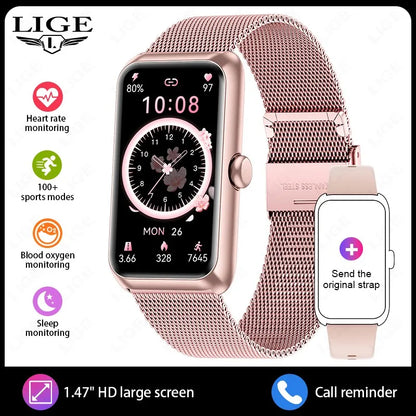 2025 Fitness Tracker Watches for Women Men with Heart Rate Monitor Sleep Tracker IP68 Waterproof Pedometer 1.47" Smart Watch Man