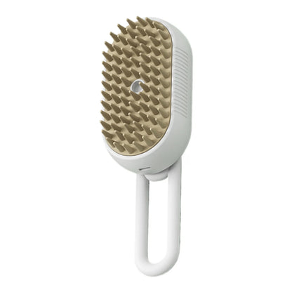 FurLuxe™ Steamy Pet Comb – USB Rechargeable Mist Brush for Cat & Dog Hair Care