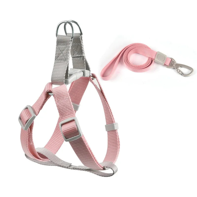 Dog Harness Vest for Small Dogs Adjustable Puppy Harness Vest with Leash Outdoor Walking Pet Rope Cat Harness Chihuahua Supplies