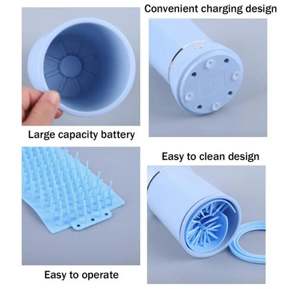 Automatic Dog Paw Cleaner Pet Foot Paw Washer Electric Paw Massager USB Charging for Small Medium Large Dogs Pet Foot Washer Cup