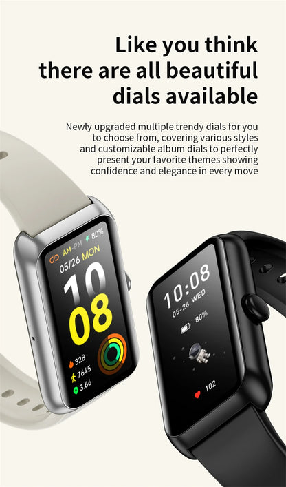 2025 Fitness Tracker Watches for Women Men with Heart Rate Monitor Sleep Tracker IP68 Waterproof Pedometer 1.47" Smart Watch Man